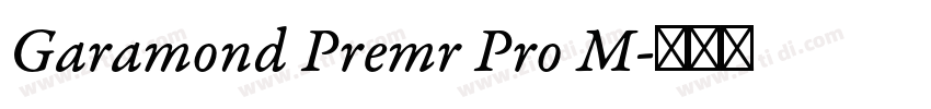 Garamond Premr Pro M字体转换